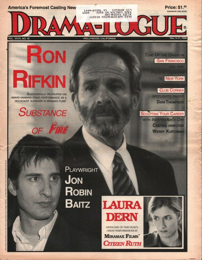 DRAMA LOGUE magazine side cover 5 December 1996