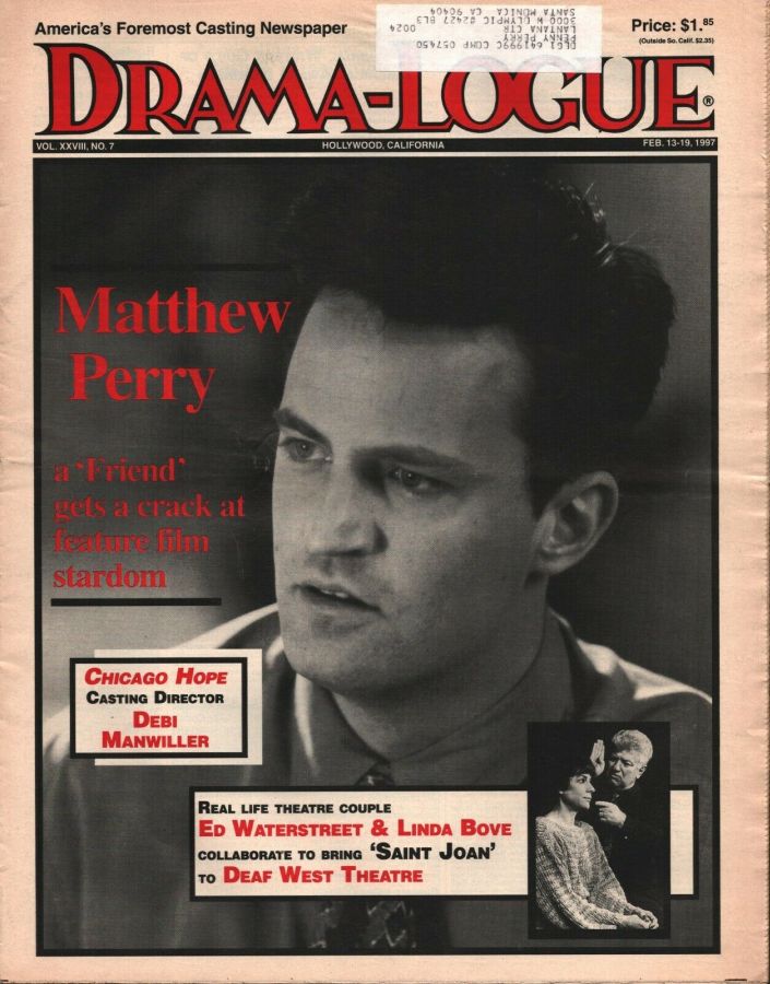 DRAMA LOGUE magazine side cover 13 February 1997