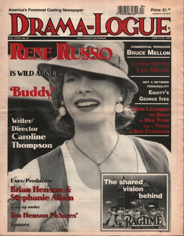 DRAMA LOGUE magazine side cover 12 June 1997