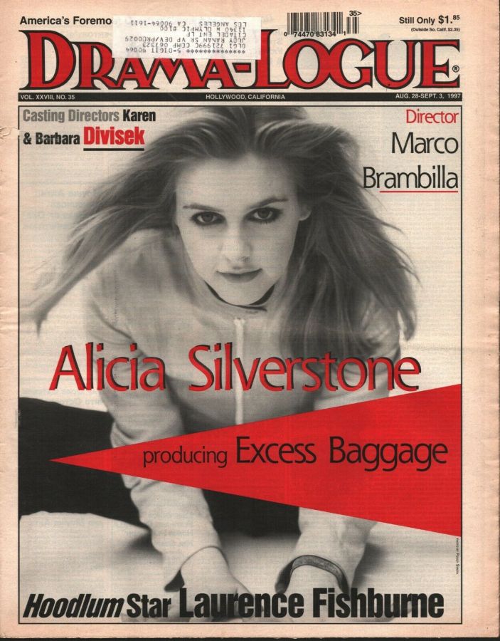 DRAMA LOGUE magazine side cover 28 August 1997