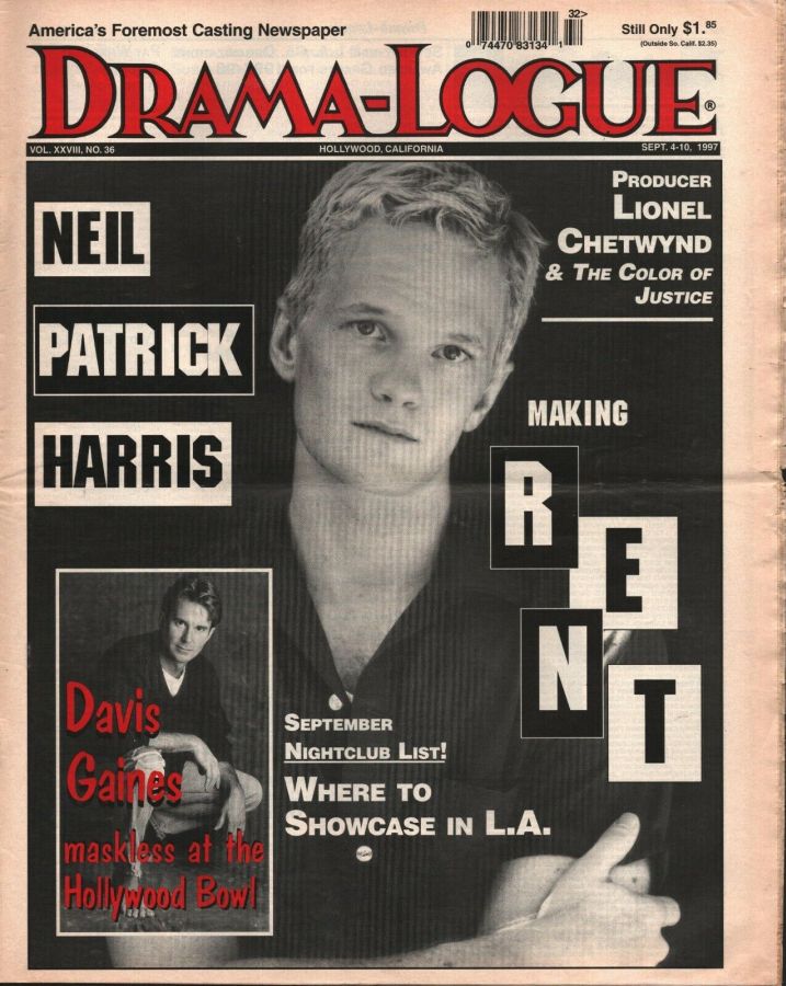 DRAMA LOGUE magazine side cover 4 September 1997