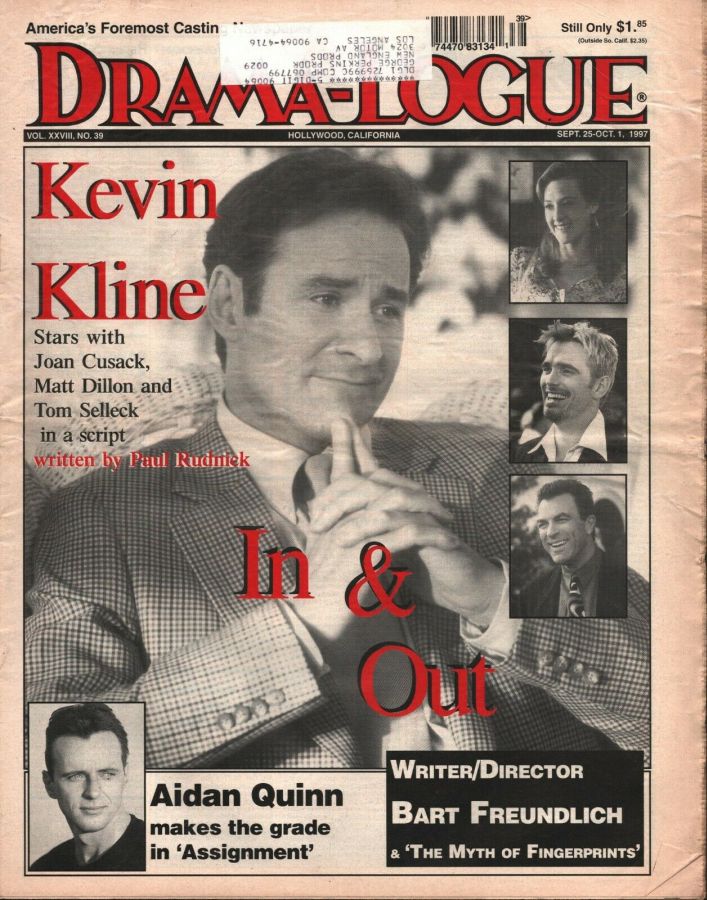 DRAMA LOGUE magazine side cover 25 September 1997