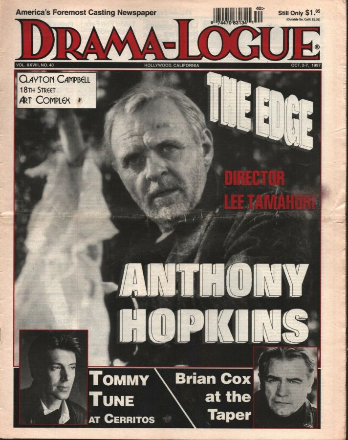 DRAMA LOGUE magazine side cover 2 October 1997