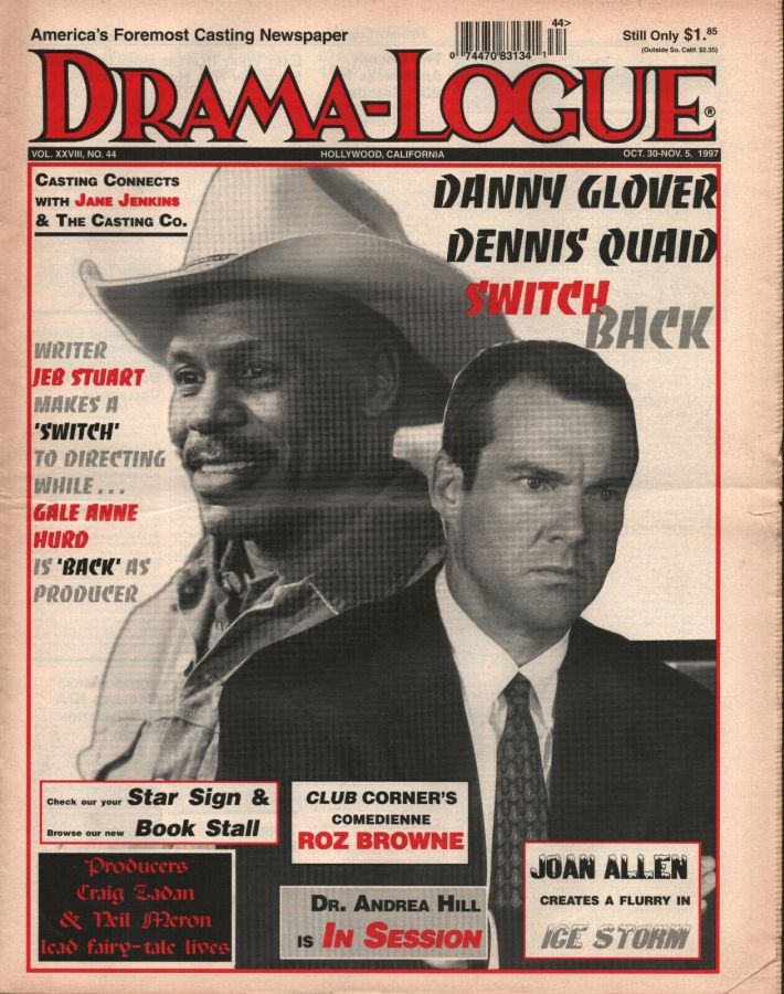 DRAMA LOGUE magazine side cover 30 October 1997