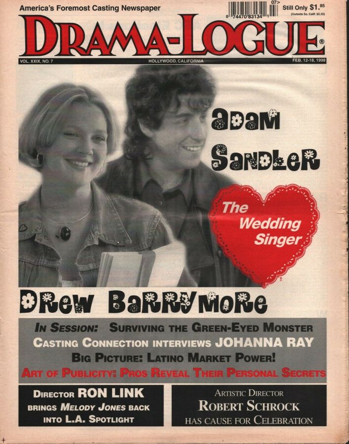 DRAMA LOGUE magazine side cover 12 February 1998
