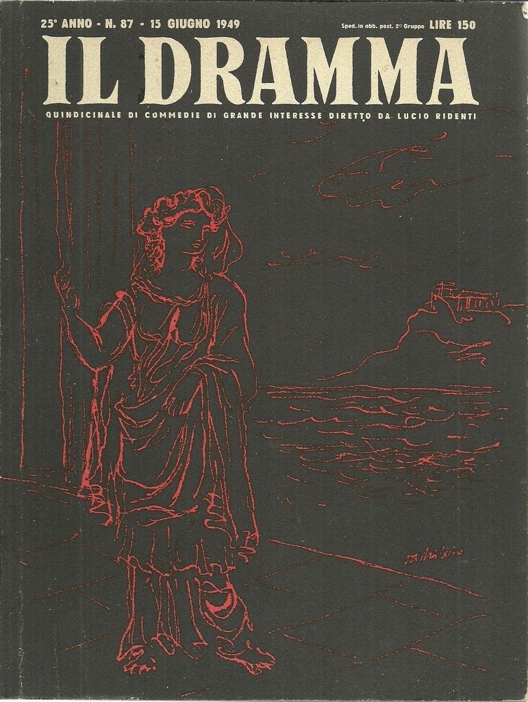 DRAMMA | IL magazine side cover Issue 87 15 June 1949