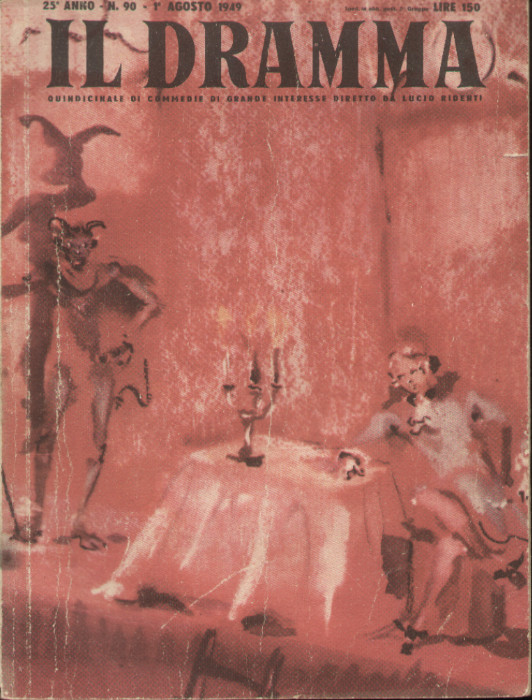 DRAMMA | IL magazine side cover Issue 90 1 August 1949