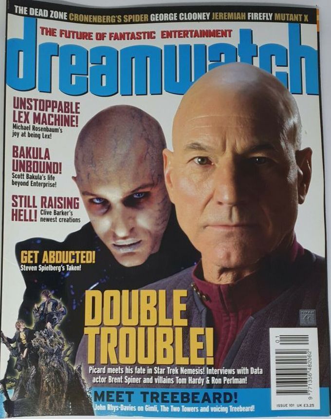 DREAMWATCH magazine side cover Issue 101 February 2003
