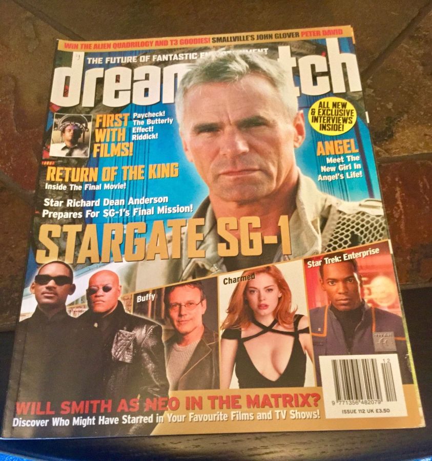 DREAMWATCH magazine side cover Issue 112 January 2004