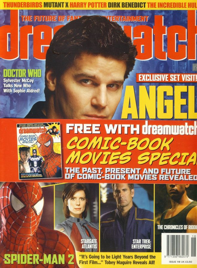 DREAMWATCH magazine side cover Issue 118 July 2004