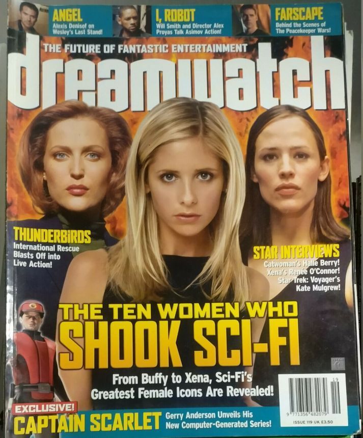 DREAMWATCH magazine side cover Issue 119 August 2004