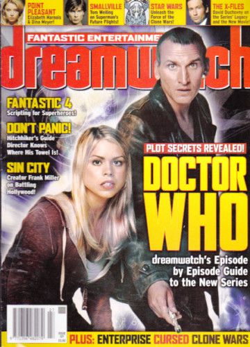 DREAMWATCH magazine side cover Issue 127 April 2005
