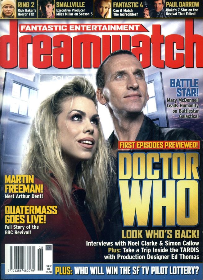 DREAMWATCH magazine side cover Issue 128 May 2005