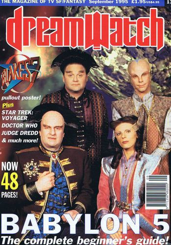 DREAMWATCH magazine side cover Issue 13 September 1995