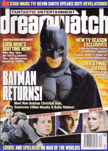DREAMWATCH magazine side cover Issue 130 July 2005