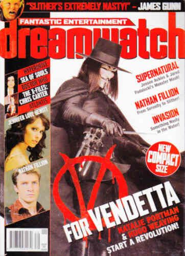 DREAMWATCH magazine side cover Issue 139 April 2006