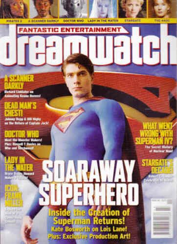 DREAMWATCH magazine side cover Issue 143 August 2006