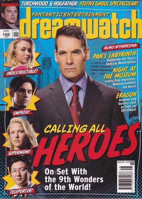 DREAMWATCH magazine side cover Issue 148 January 2007