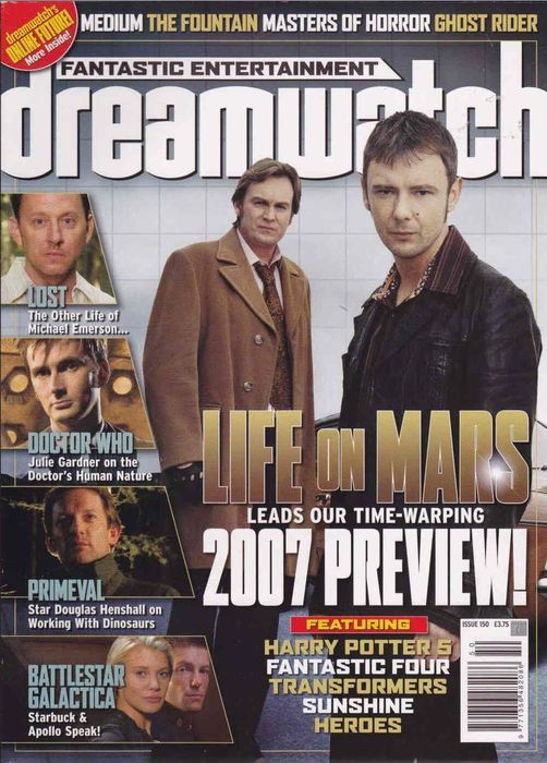 DREAMWATCH magazine side cover Issue 150 March 2007