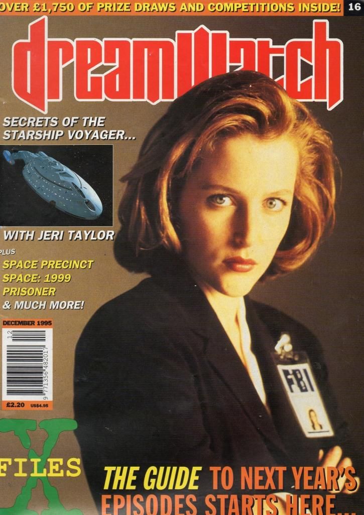 DREAMWATCH magazine side cover Issue 16 December 1995