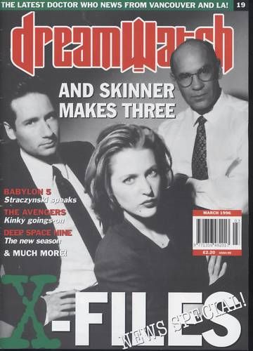 DREAMWATCH magazine side cover Issue 19 March 1996