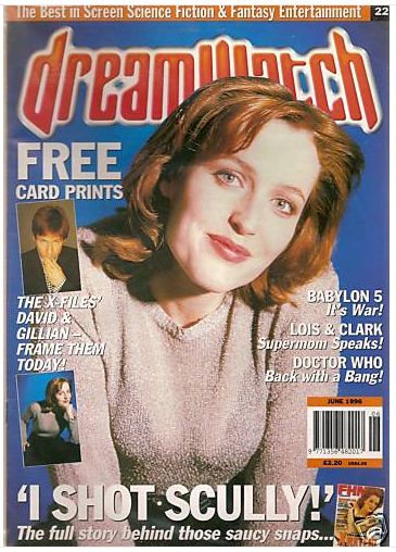 DREAMWATCH magazine side cover Issue 22 June 1996
