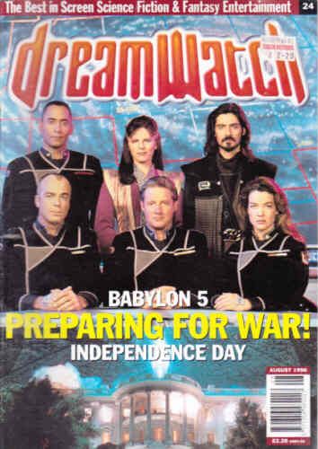DREAMWATCH magazine side cover Issue 24 August 1996