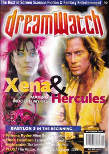 DREAMWATCH magazine side cover Issue 39 November 1997