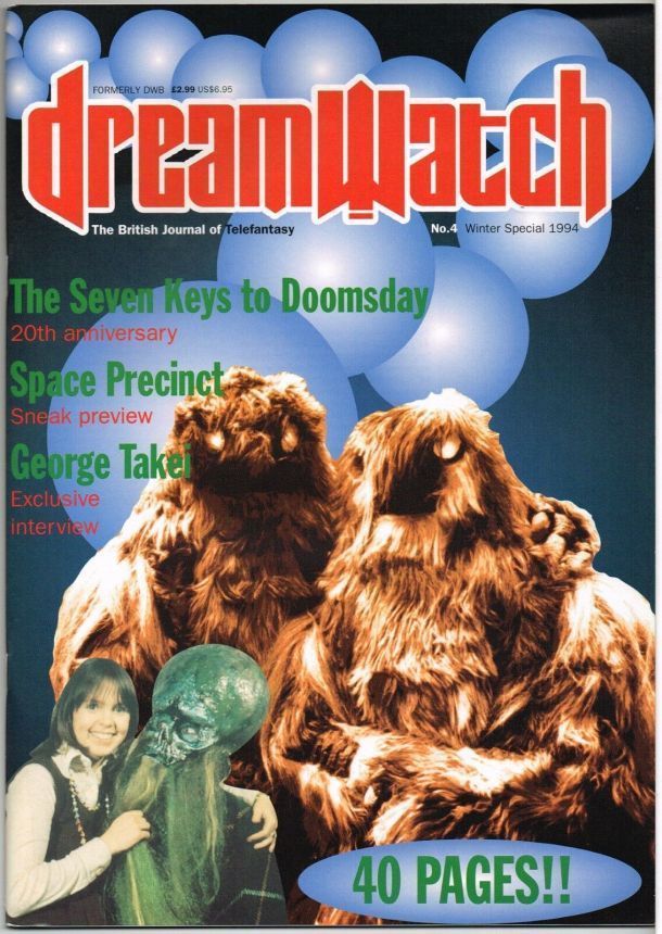DREAMWATCH magazine side cover Issue 4 Winter Special 1994