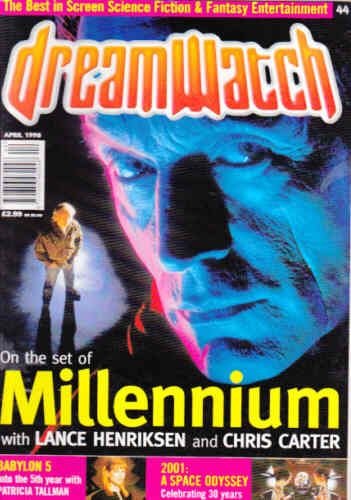 DREAMWATCH magazine side cover Issue 44 April 1998
