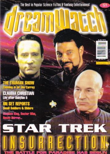 DREAMWATCH magazine side cover Issue 51 November 1998