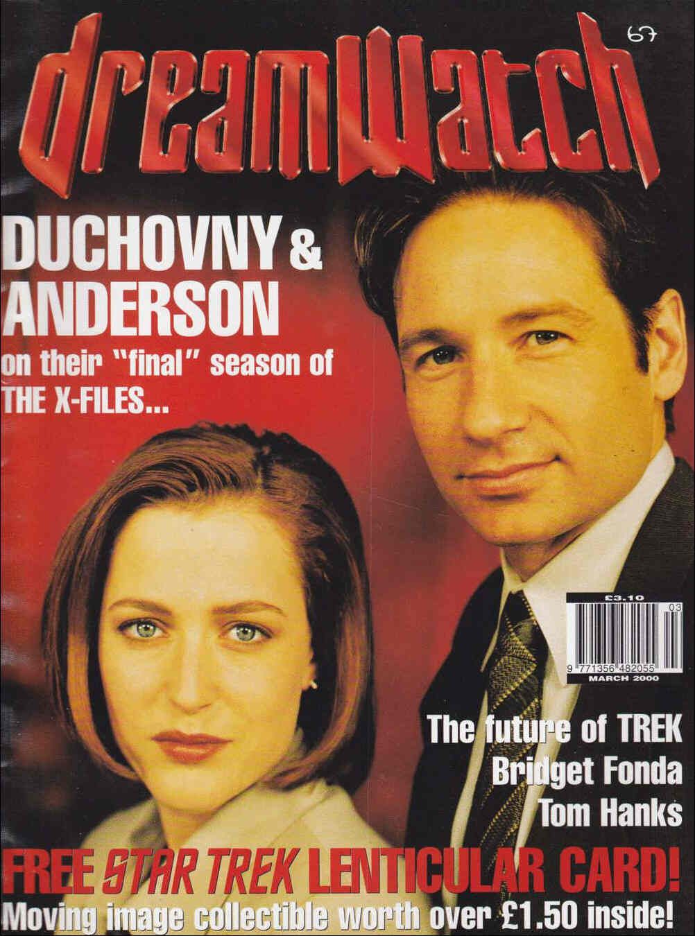 DREAMWATCH magazine side cover Issue 67 March 2000