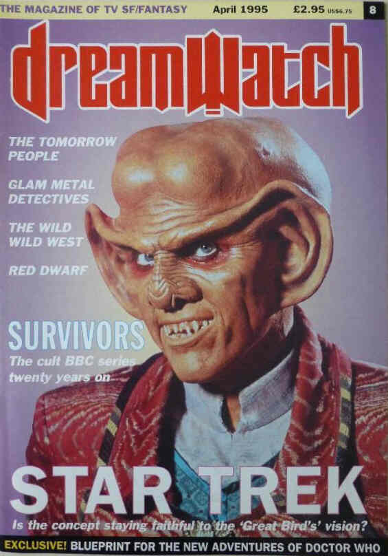 DREAMWATCH magazine side cover Issue 8 April 1995
