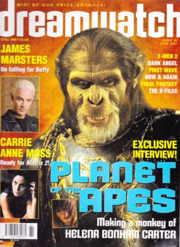 DREAMWATCH magazine side cover Issue 81 June 2001