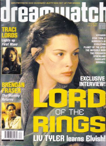 DREAMWATCH magazine side cover Issue 82 July 2001
