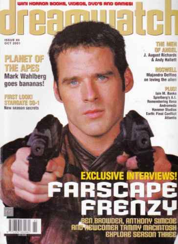 DREAMWATCH magazine side cover Issue 85 October 2001