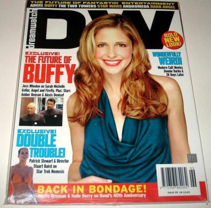DREAMWATCH magazine side cover Issue 99  2002