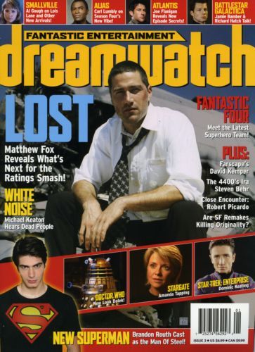 DREAMWATCH (USA) magazine side cover Issue 3 January 2005