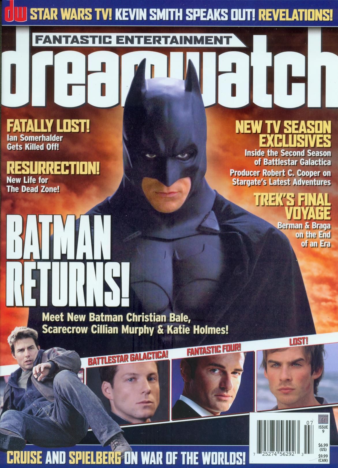 DREAMWATCH (USA) magazine side cover Issue 9 July 2005