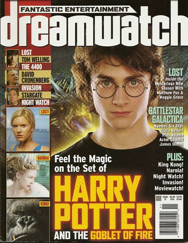 DREAMWATCH (USA) magazine side cover Issue 13 November 2005