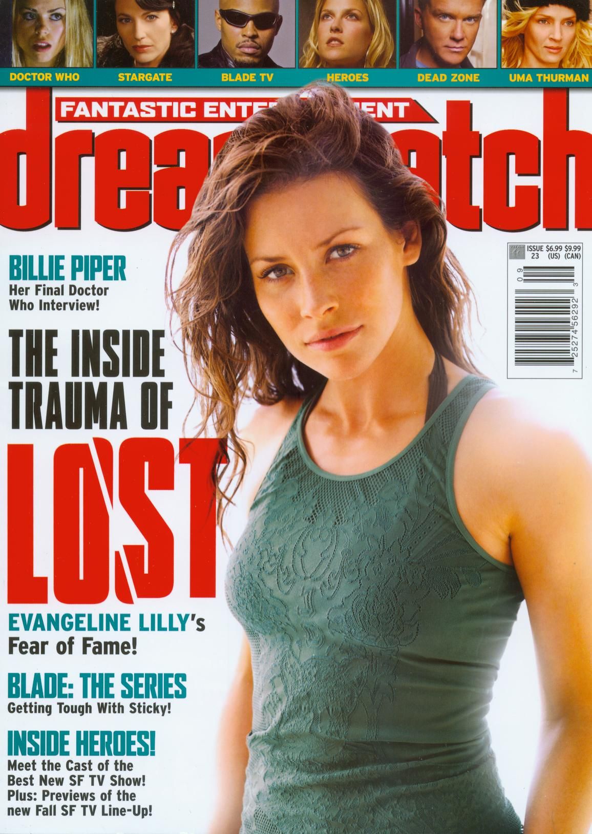 DREAMWATCH (USA) magazine side cover Issue 23  September 2006