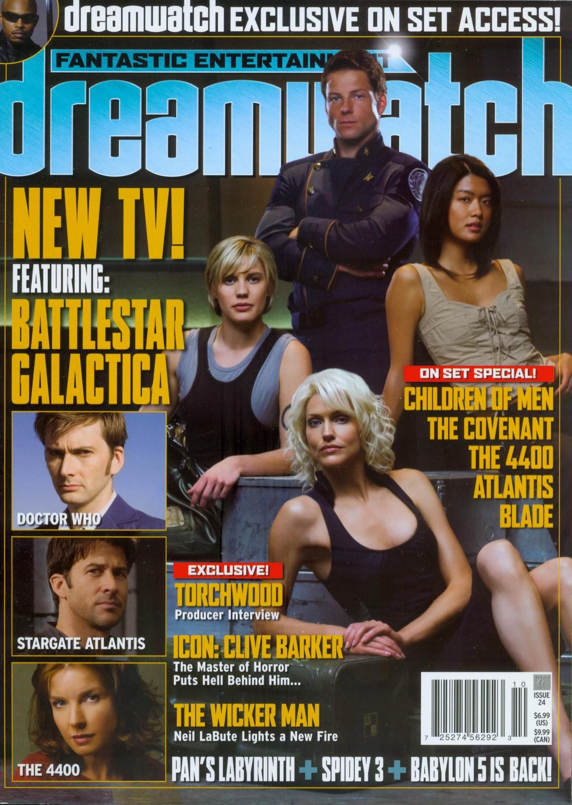 DREAMWATCH (USA) magazine side cover Issue 24  October 2006
