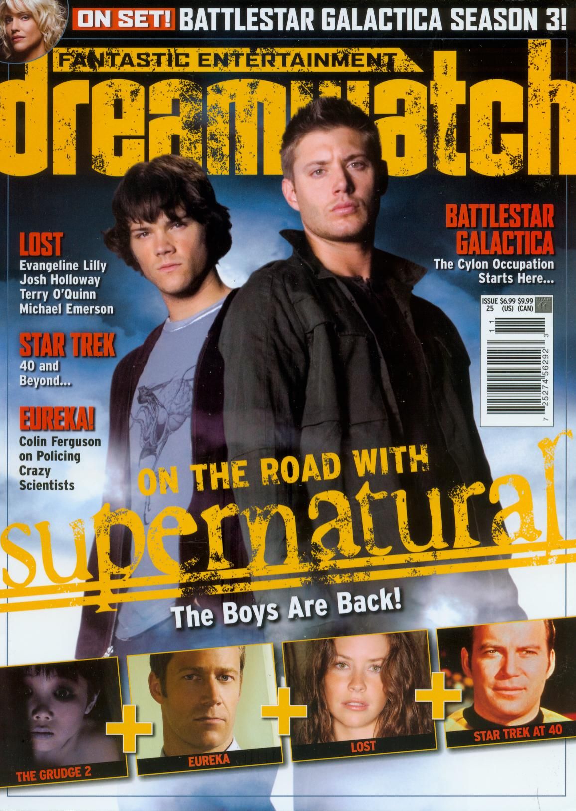 DREAMWATCH (USA) magazine side cover Issue 25  November 2006