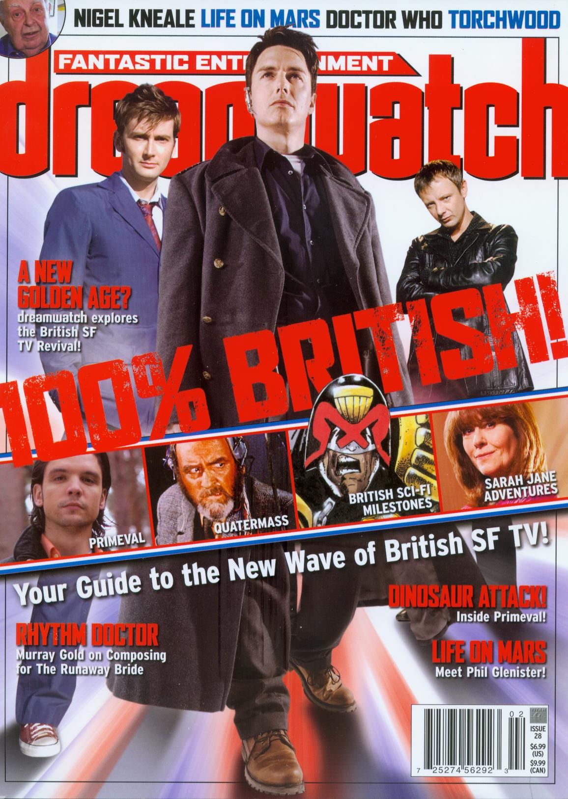 DREAMWATCH (USA) magazine side cover Issue 28  February 2007