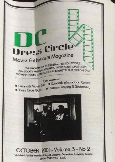 DRESS CIRCLE magazine side cover October 2001
