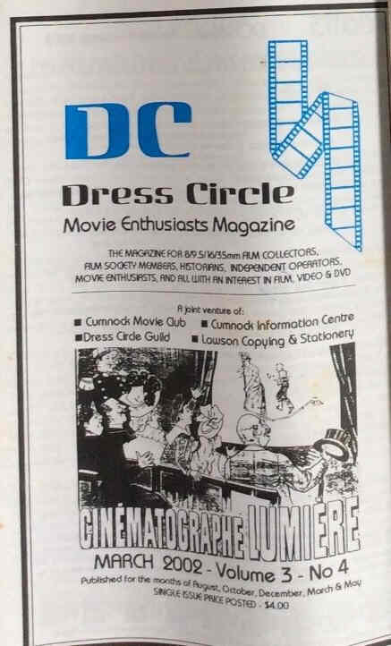 DRESS CIRCLE magazine side cover March 2002