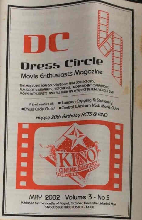 DRESS CIRCLE magazine side cover May 2002