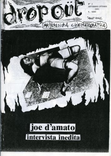 DROP OUT magazine side cover Issue 2 September/October 1991