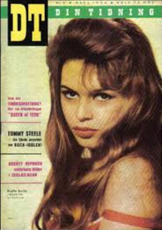 DIN TIDNING magazine side cover Issue 6   1958