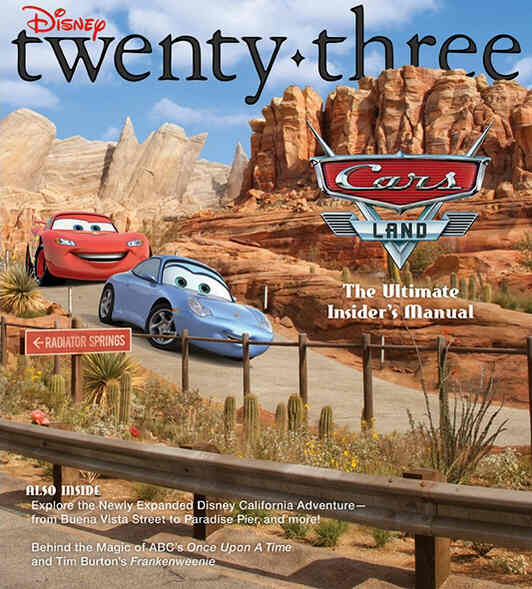 DISNEY TWENTY-THREE magazine side cover Issue 15 Fall 2012